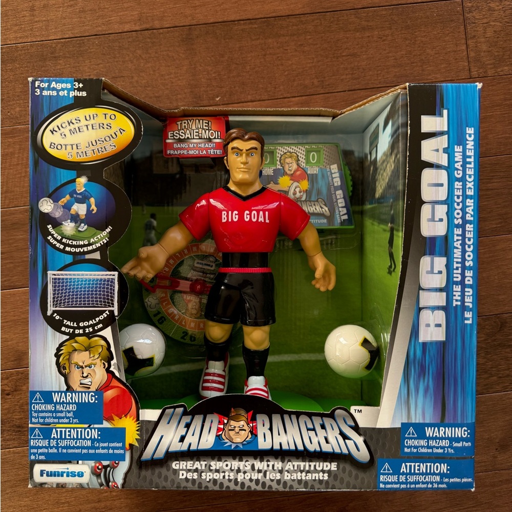 Head Bangers Big Kick Big Goal Soccer Figure Toy 3+ New
